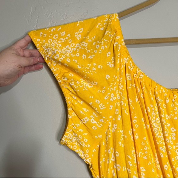 Torrid Yellow Mini Lenny Smocked Off-Shoulder Dress - 6/6X - Picture 8 of 13